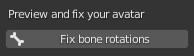 Fix bone rotations
